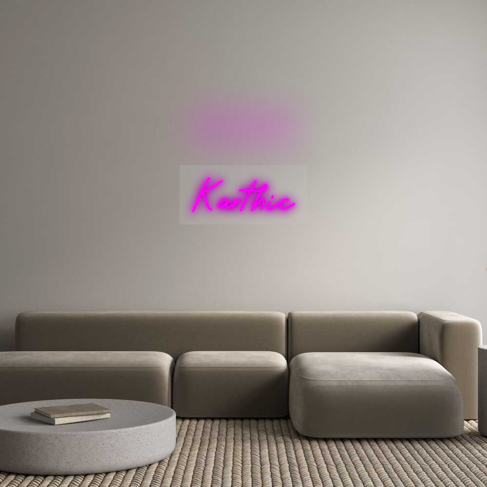 Custom Neon Sign: Karthic
