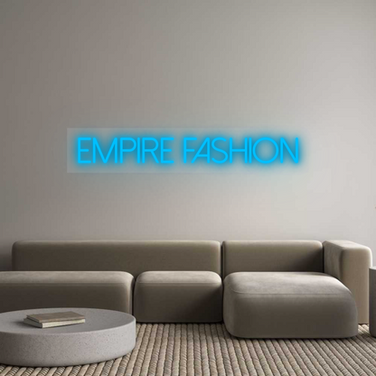 Custom Neon Sign: Empire Fashion