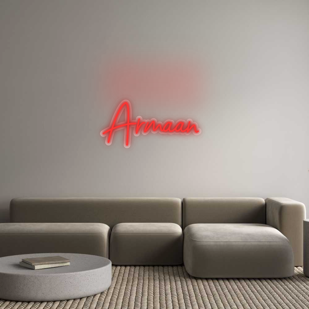 Custom Neon Sign: Armaan