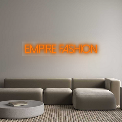 Custom Neon Sign: Empire Fashion