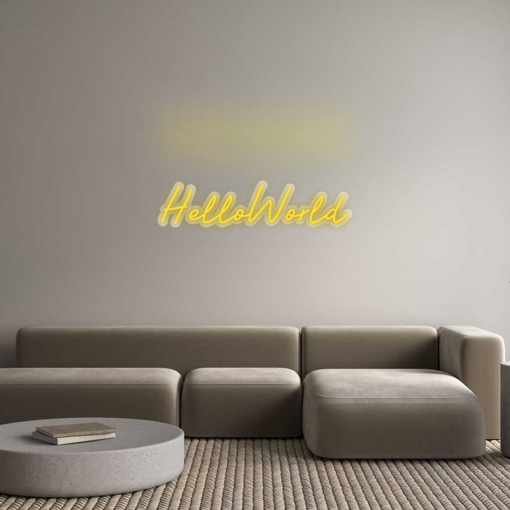 Custom Neon Sign: HelloWorld
