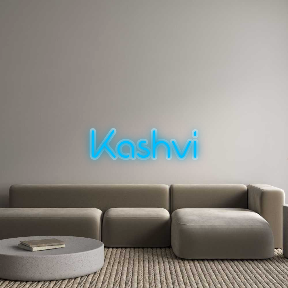 Custom Neon Sign: Kashvi