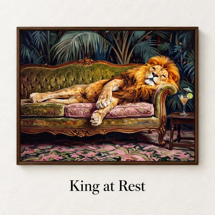 King at Rest – named artwork mockup
