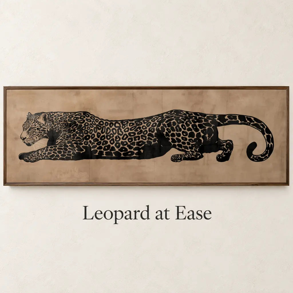 Leopard at Ease – named product mockup