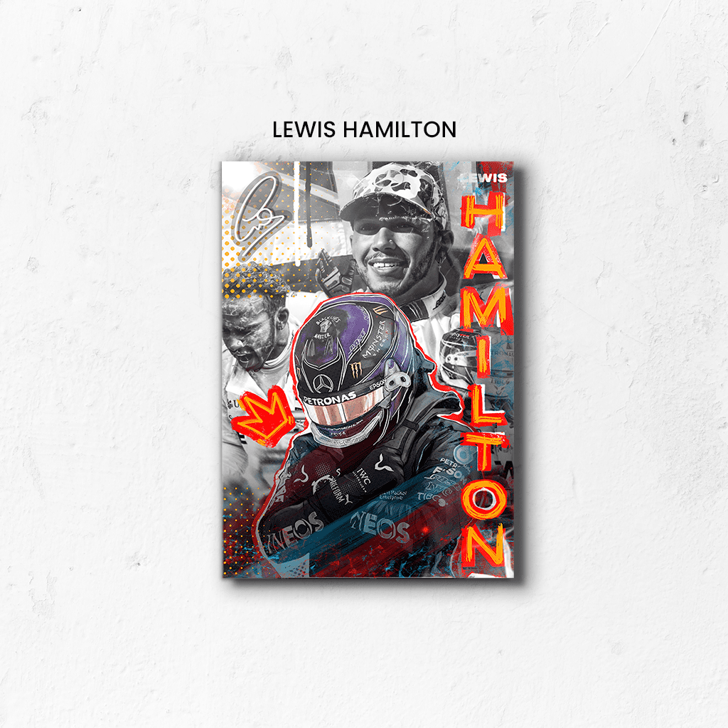 Racing Legend Lewis Hamilton Canvas Wall Art Online – Aesthesy