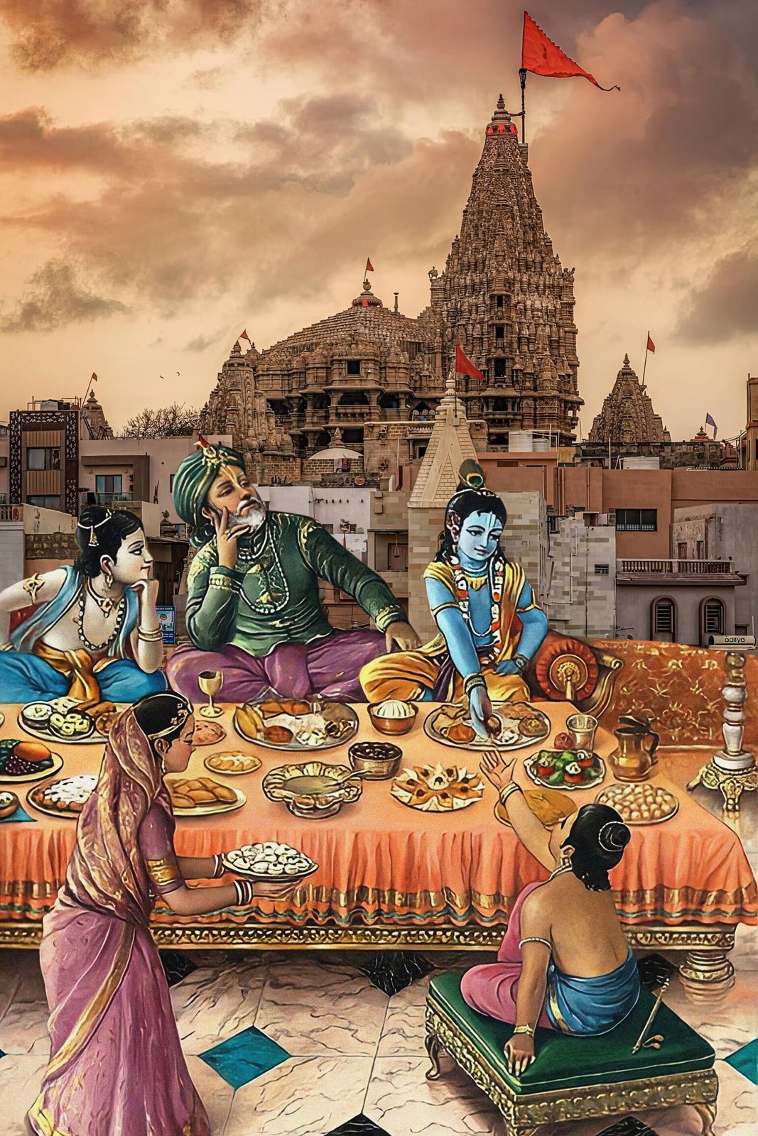 Lord Krishna at Dwarka
