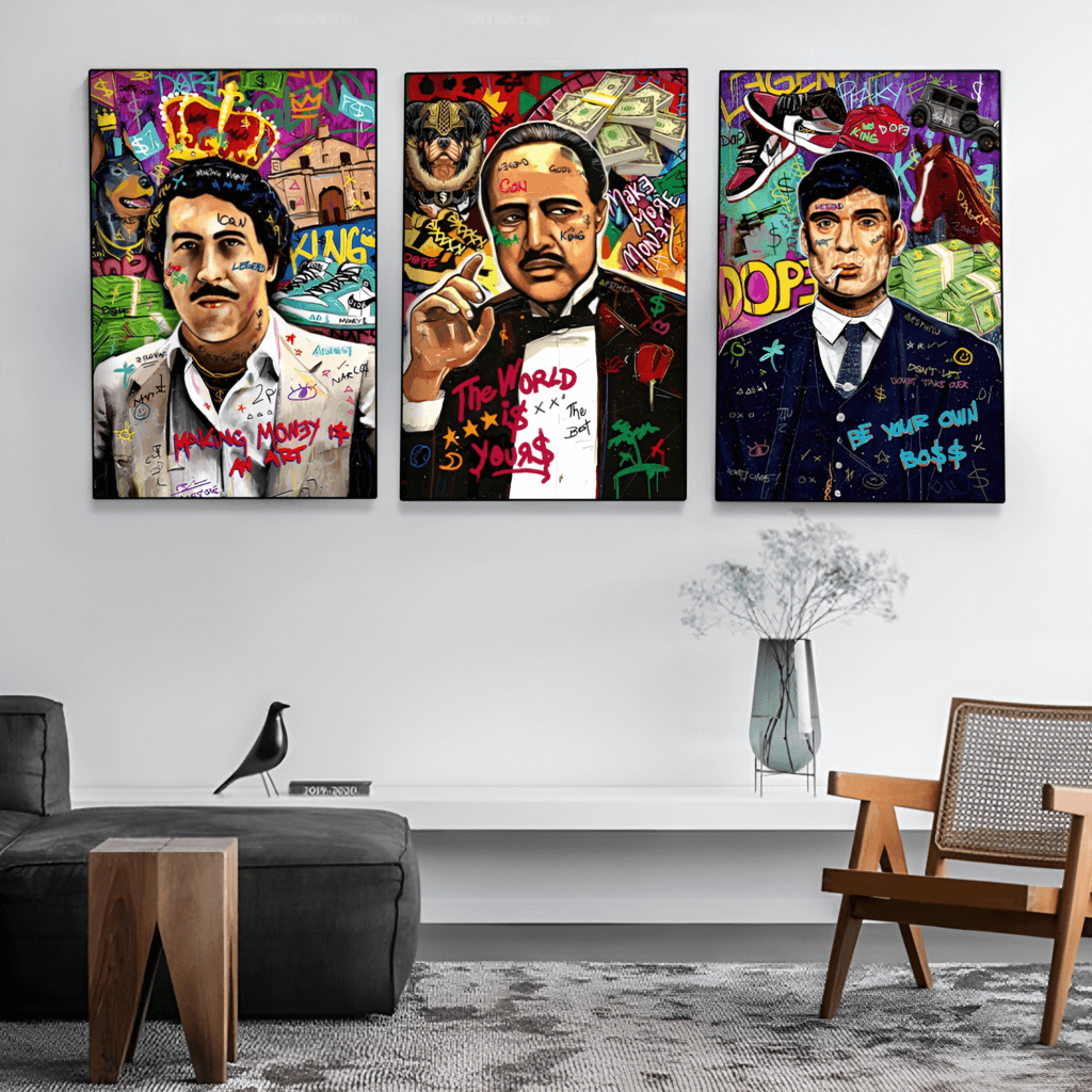 Mafia Graffiti - Pablo Escobar Graffiti Canvas Wall Painting Online ...