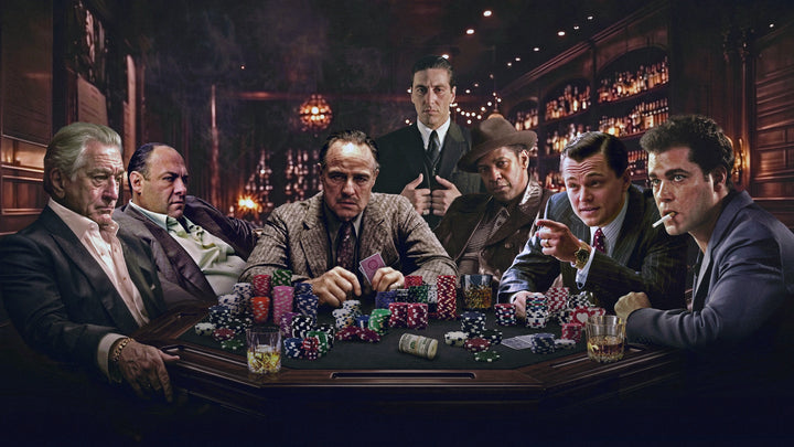 Mafia Poker Night – original cinematic poker-table artwork