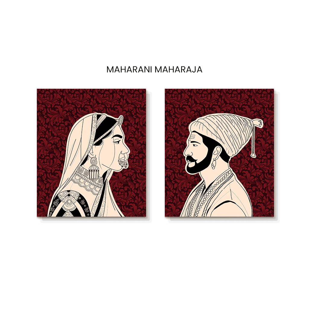 Maharani and Maharaja Set of 2