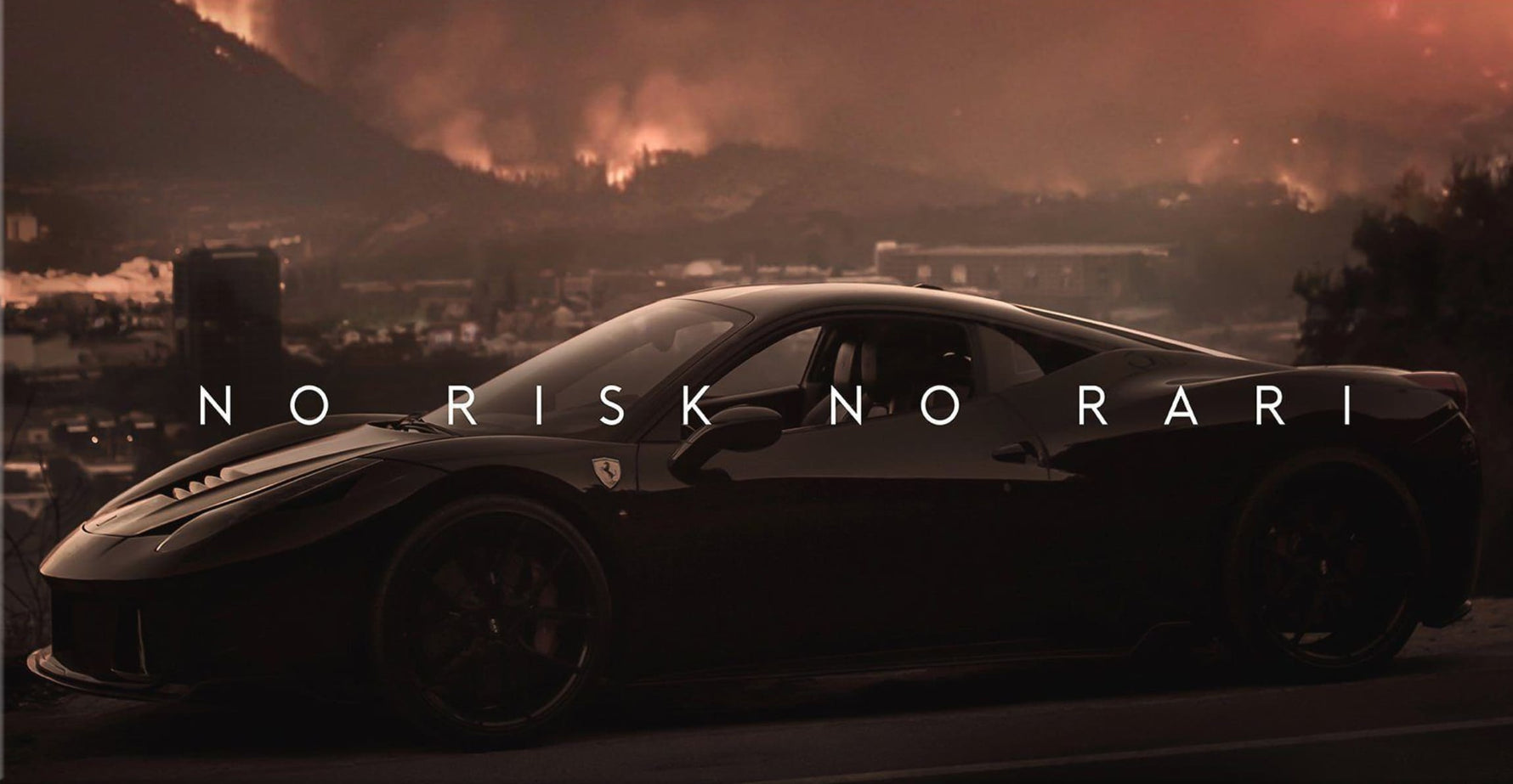 No Risk No Rari - Ferrari Sports Car Canvas Wall Art - Exclusive Art ...