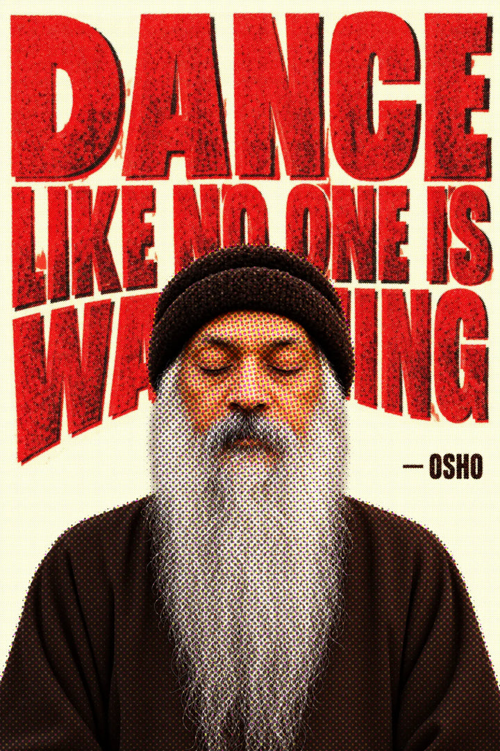 Osho - Dance Freely original Osho canvas artwork