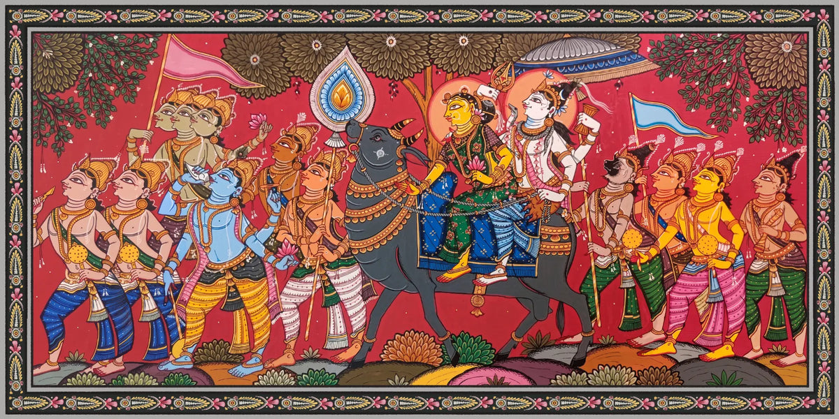 Shiv Parvati Ki Sawari – original Shiva and Parvati artwork