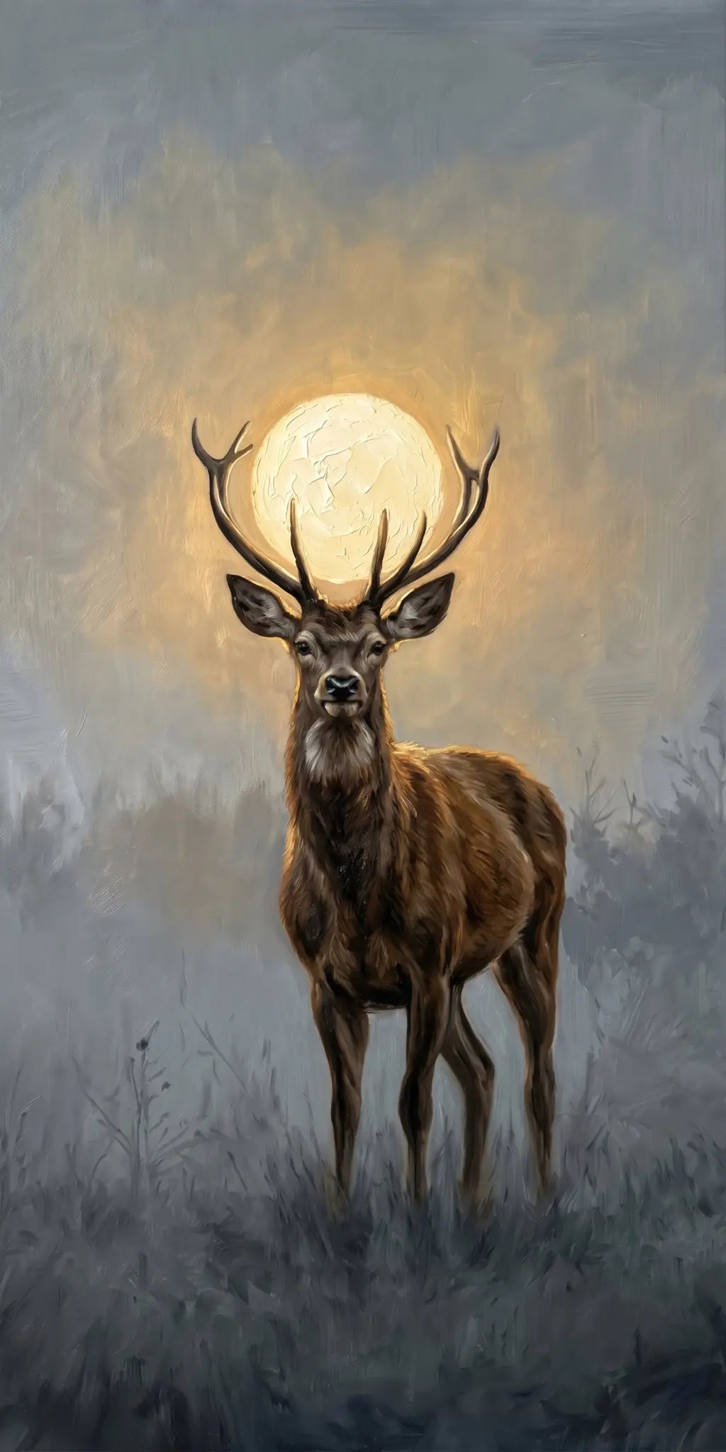 Stag in the Glow – original artwork