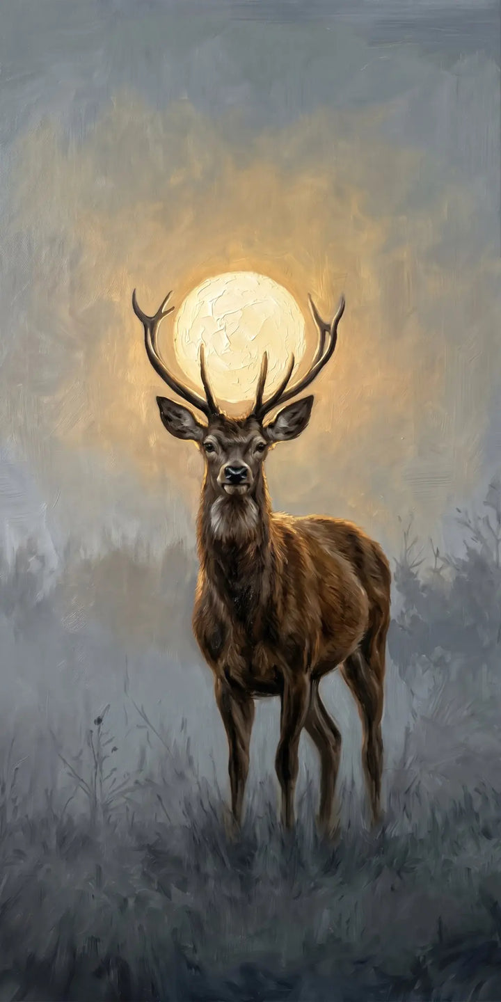Stag in the Glow – original artwork