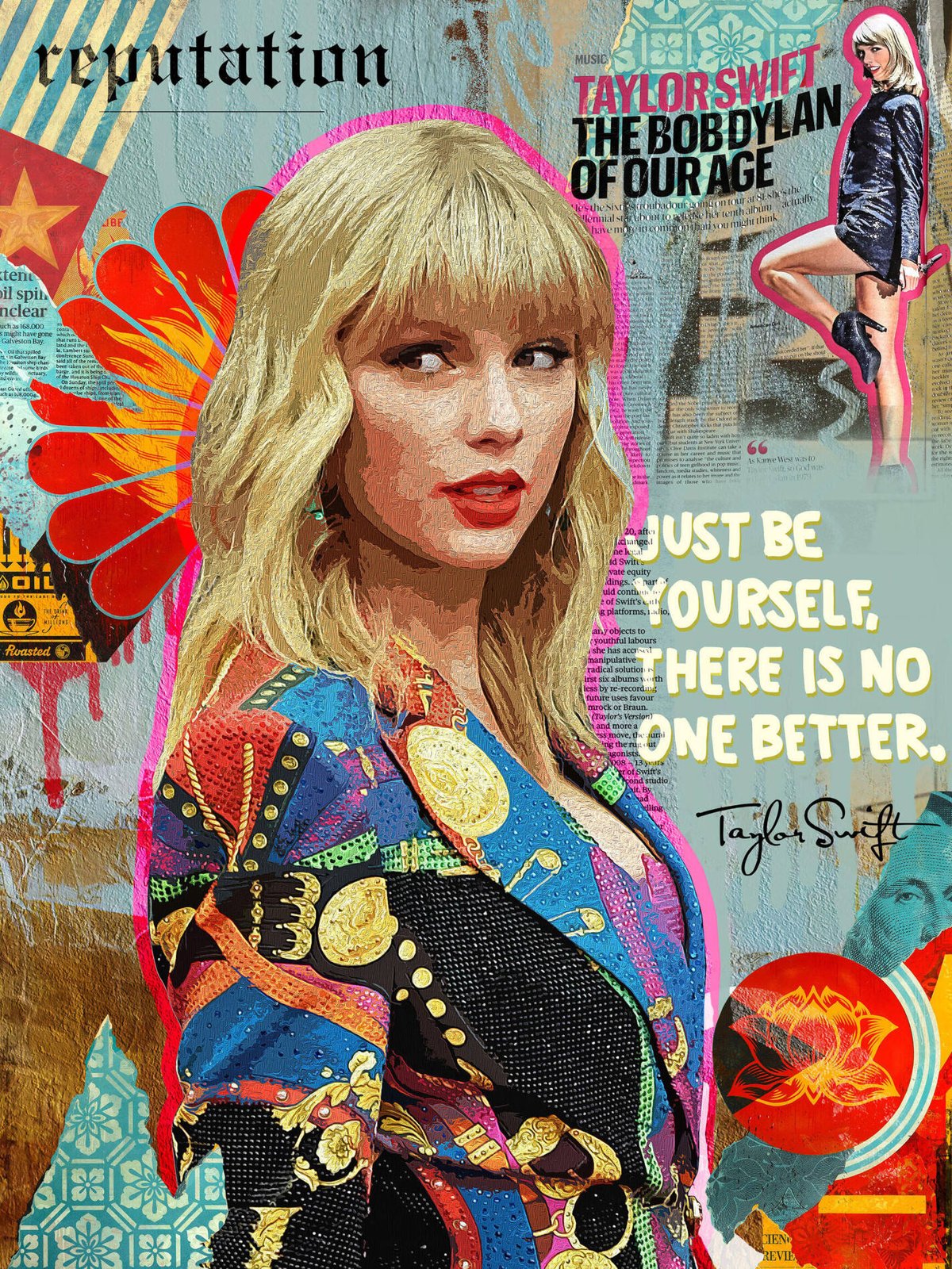 Taylor Swift: Reputation Artwork - Modern Pop Wall Art – Aesthesy