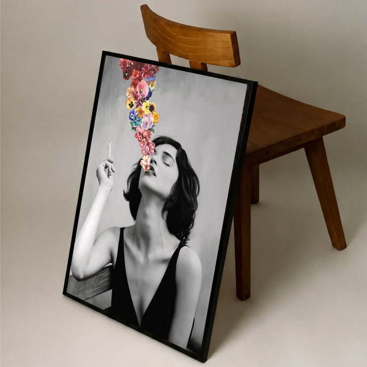 The Haze of Desire leaning on a chair