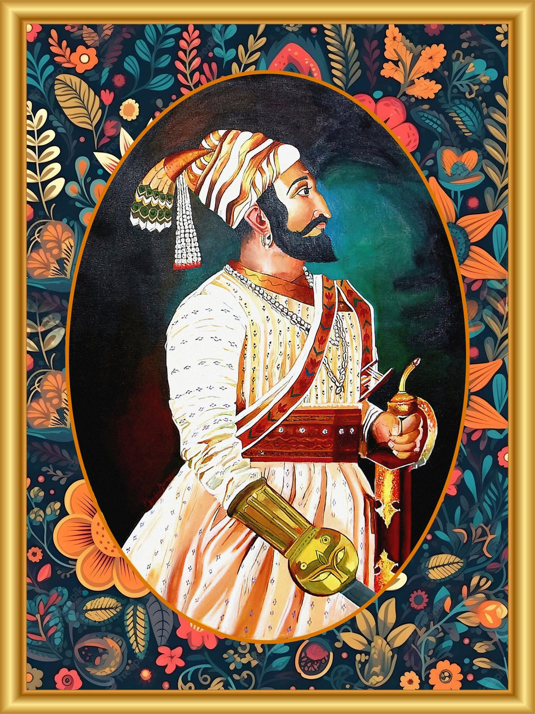 The Maratha- Shivaji Maharaj Painting